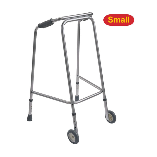 Coopers Domestic Small Walking Frame Zimmer With Wheels | Mi Coopers Domestic Small Walking Frame Zimmer With Wheels | Mi