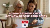 Older woman reviewing Universal Credit paperwork with family member at home — LCWRA benefit changes advice.