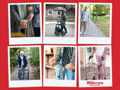 different kinds of walking aids walking sticks trolleys wheeled walkers and zimmer frames