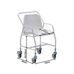 Tilton Mobile Shower Chair four Brake