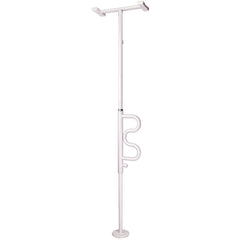 Able 2 Security Pole & Curve Grab Bar White - Millercare