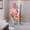 Able 2 Security Pole & Curve Grab Bar White