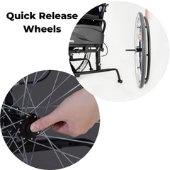 Agile 18" Self Propelled Wheelchair - Millercare