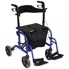 Aidapt Duo Deluxe Rollator and Transit Chair in One - Millercare