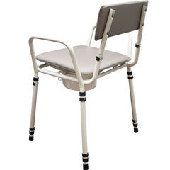 Aidapt Essex Height Adjustable Commode Chair Grey - Millercare