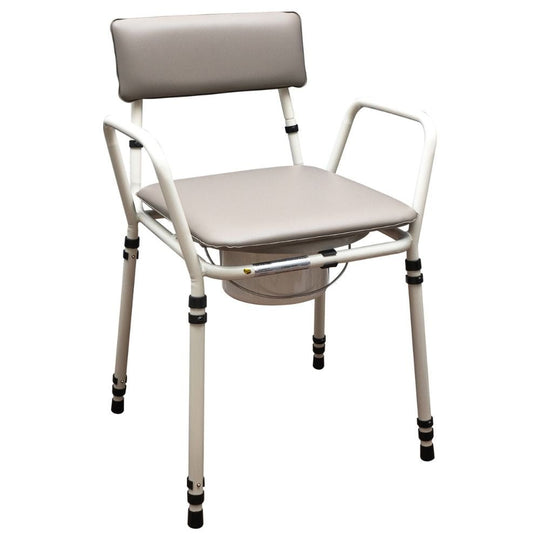 Aidapt Essex Height Adjustable Commode Chair Grey