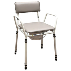 Aidapt Essex Height Adjustable Commode Chair Grey - Millercare