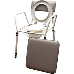 Aidapt Essex Height Adjustable Commode Chair Grey - Millercare
