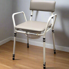 Aidapt Essex Height Adjustable Commode Chair Grey - Millercare