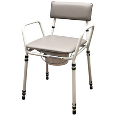 Aidapt Essex Height Adjustable Commode Chair Grey - Millercare