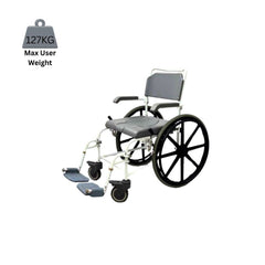 Aidapt Self Propelled Shower Commode Chair - Millercare