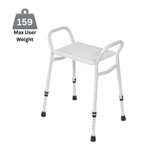 Aidapt Strood Height Adjustable Shower Stool Aluminium - Millercare