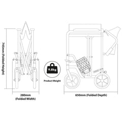Aluminium Compact Transit Chair - Millercare