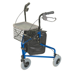 Aluminium Tri Walker With Bag And Basket - Millercare