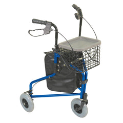 Aluminium Tri Walker With Bag And Basket - Millercare