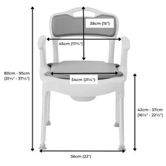 Aquarius Modular Commode Shower Chair - Millercare