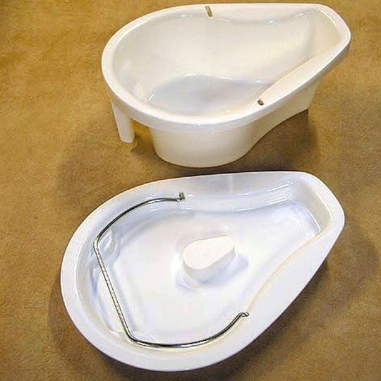 Ashby Pan And Lid For Basketweave Commode