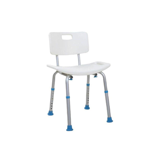 Atlantis Contour Shower Stool With Back