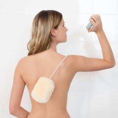 Atlantis Long Bendable Handled Sheepskin Pad - Millercare