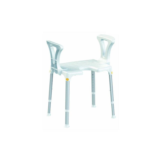 Atlantis Rectangular Shower Chair With Opening And Armrest