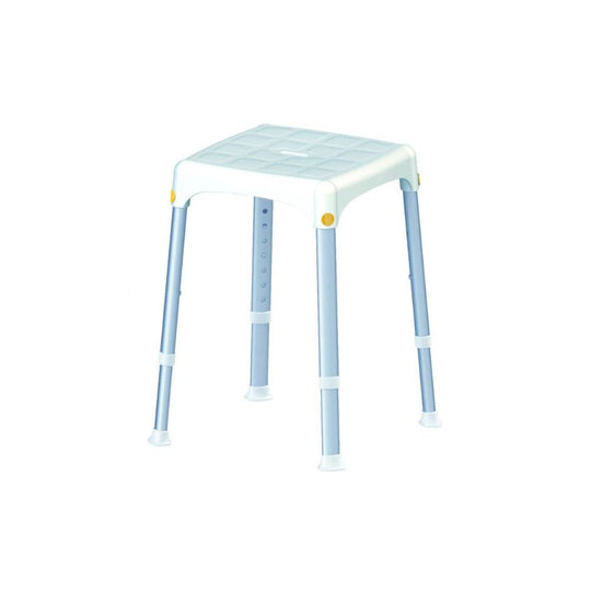 Atlantis Square Top Bathroom Stool Adjustable Height
