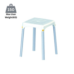 Atlantis Square Top Bathroom Stool Fixed Height - Millercare