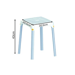 Atlantis Square Top Bathroom Stool Fixed Height - Millercare