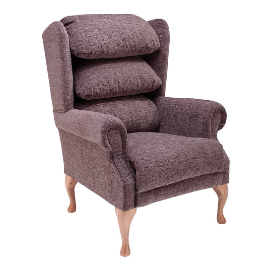 Cannington Waterfall Back Fireside Chair - Mink