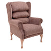 Cannington Waterfall Back Fireside Chair - Cocoa