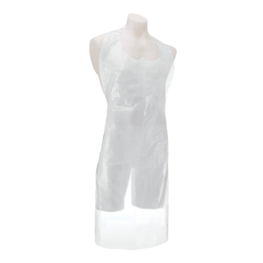 Care Essentials Apron Flat Packed White 1x100