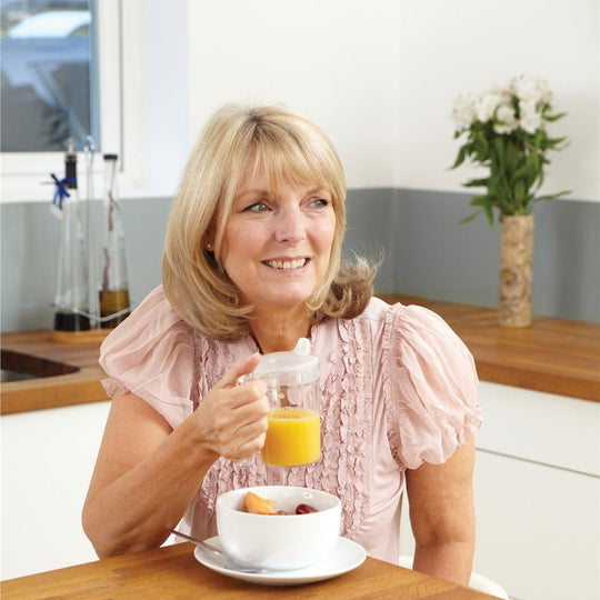 Clear Drinking Cup With Handle