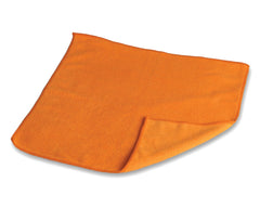 Orange Micro-Fibre cloth on a white background
