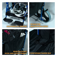 Compact Transport Aluminium Wheelchair - Millercare