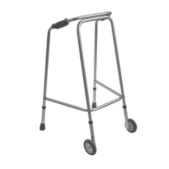 Coopers Domestic Medium Walking Frame Zimmer With Wheels - Millercare
