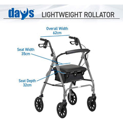 Days 100 Series Lightweight Rollator 106 Large - Millercare