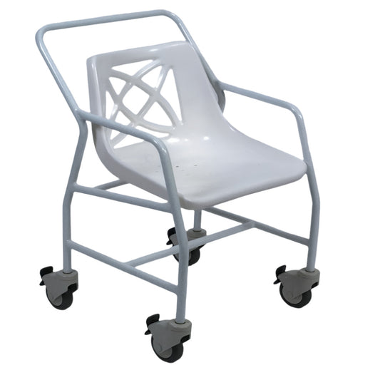 Mobile Shower Chair Wheeled Fixed Height