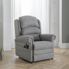 Dorchester Standard Premier Riser Recline Armchair - Light Grey - Millercare