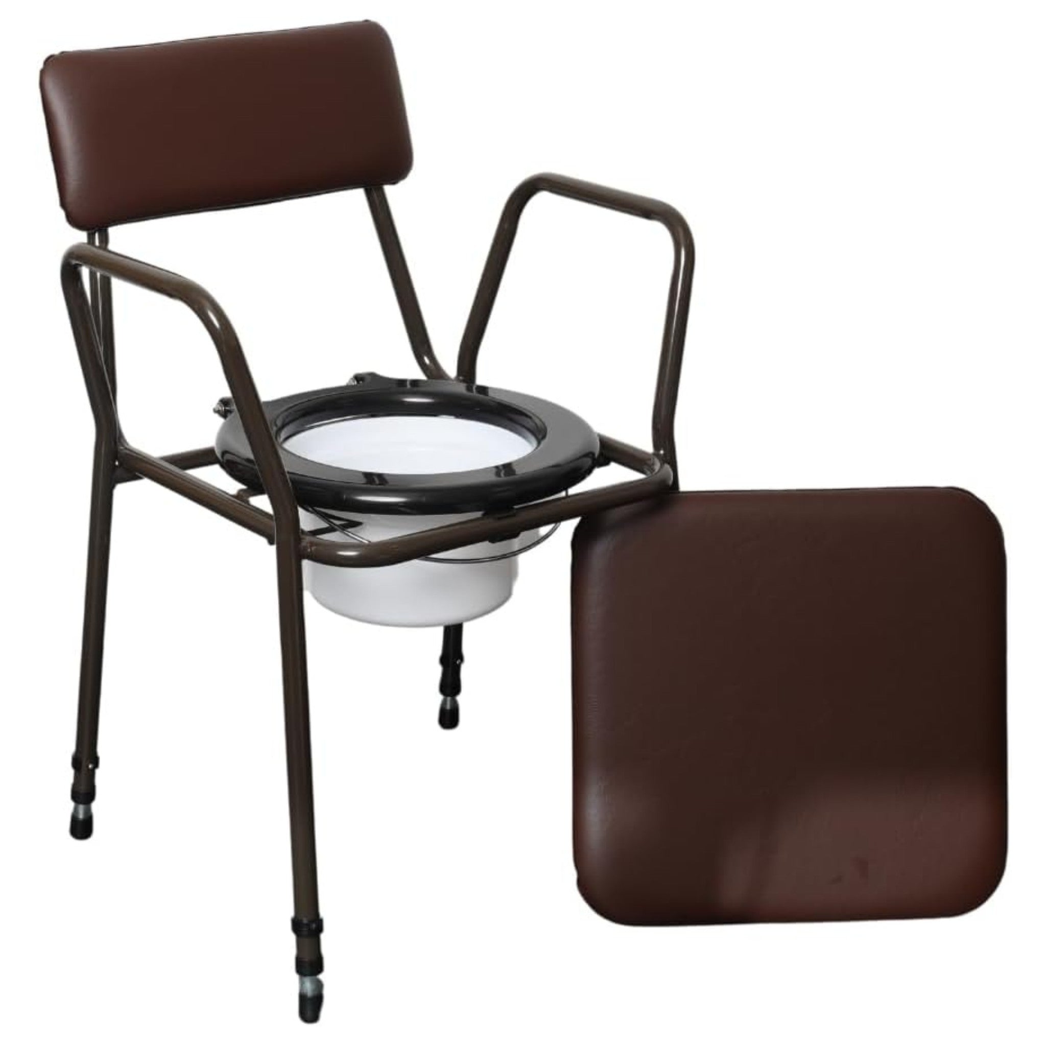High Commode Leg Stand Drive Adjustable Height Stacking Commode | Millercare