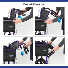 Escape Lite Transit Wheelchair 16" (Narrow) - Millercare