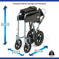 Escape Lite Transit Wheelchair 18" (Standard) - Millercare