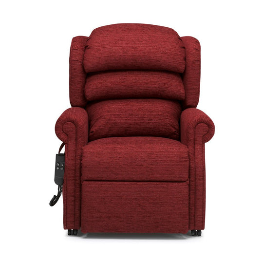 Express Single Motor Rise Recline Chair Super Petite - Wine