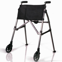 EZ Fold N Go Walker Black Walnut - Millercare