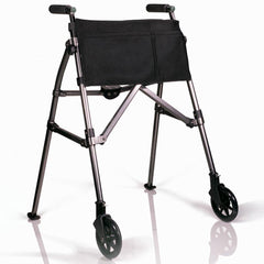 EZ Fold N Go Walker Black Walnut - Millercare