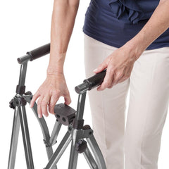 EZ Fold N Go Walker Black Walnut - Millercare