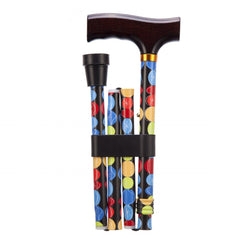 Folding Adjustable Walking Stick - Millercare