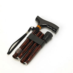 Folding Coloured Walking Stick 29 - 33" - Millercare