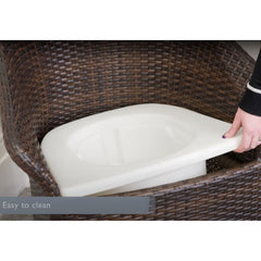 Gordon Ellis Walton Commode Chair Dark Wood - Millercare