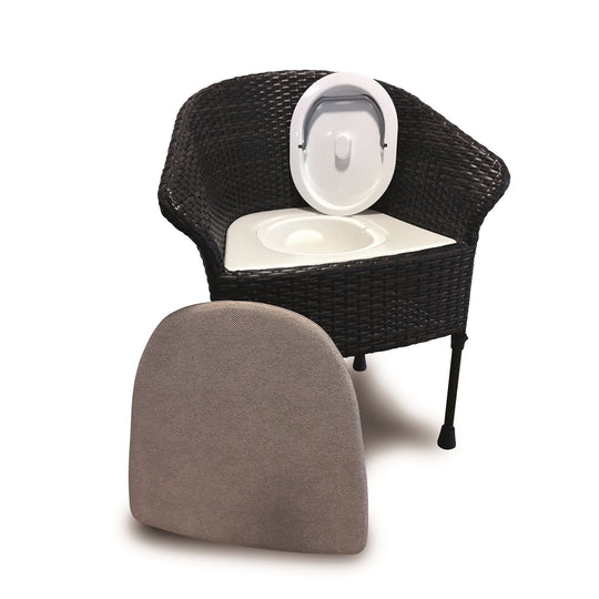 Gordon Ellis Walton Commode Chair Dark Wood