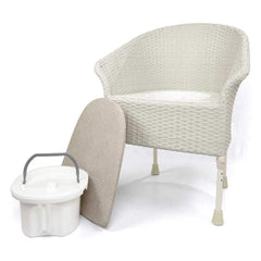 Gordon Ellis Walton Commode Chair White - Millercare