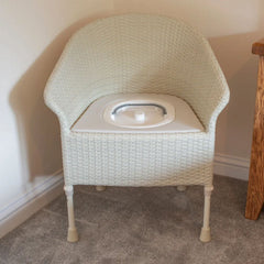 Gordon Ellis Walton Commode Chair White - Millercare